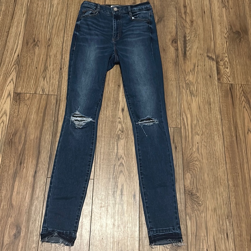 Women’s Junior Garage Skinny Distressed Jeans Sz 1